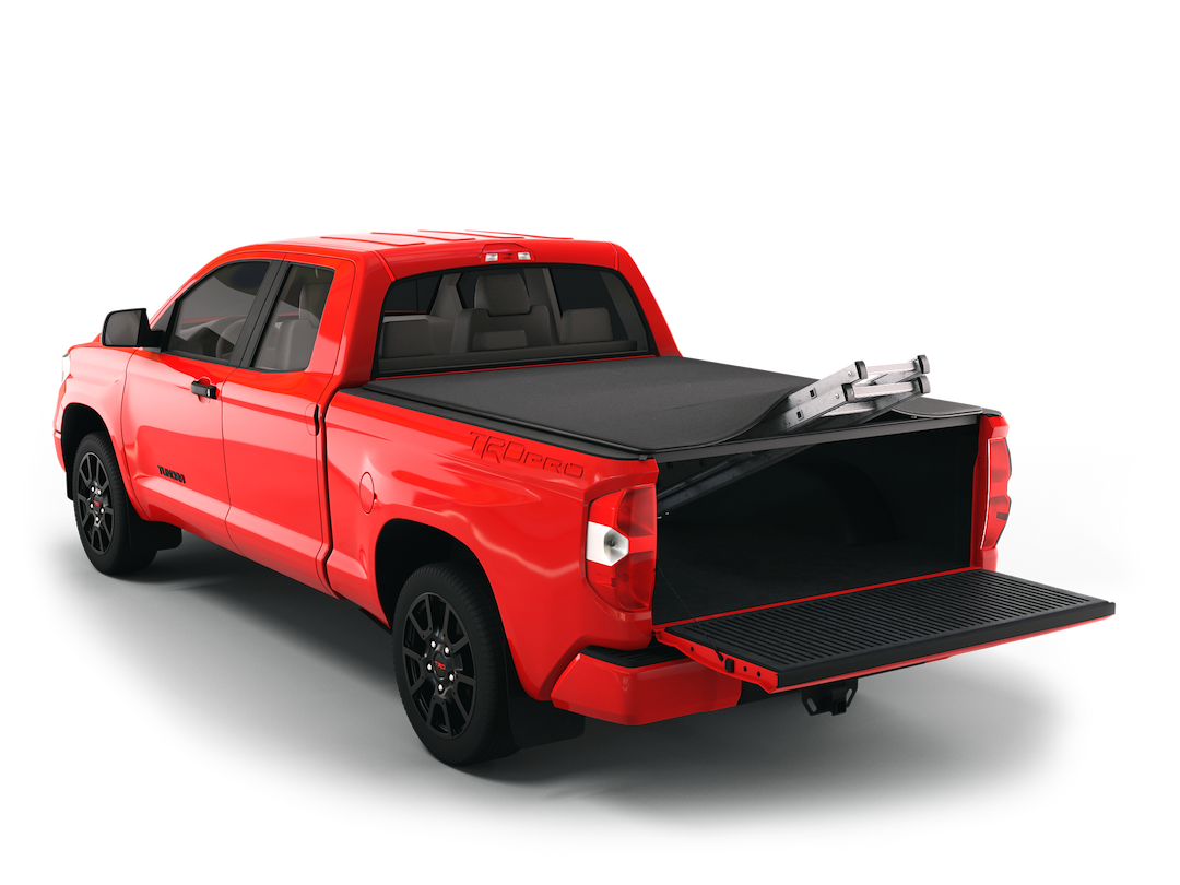 Sawtooth Tonneau Cover, Stretch, Soft Roll-Up Hook and Loop, Non-Lockable, Matte Black, Textile Composite, Expandable – TTU025-22
