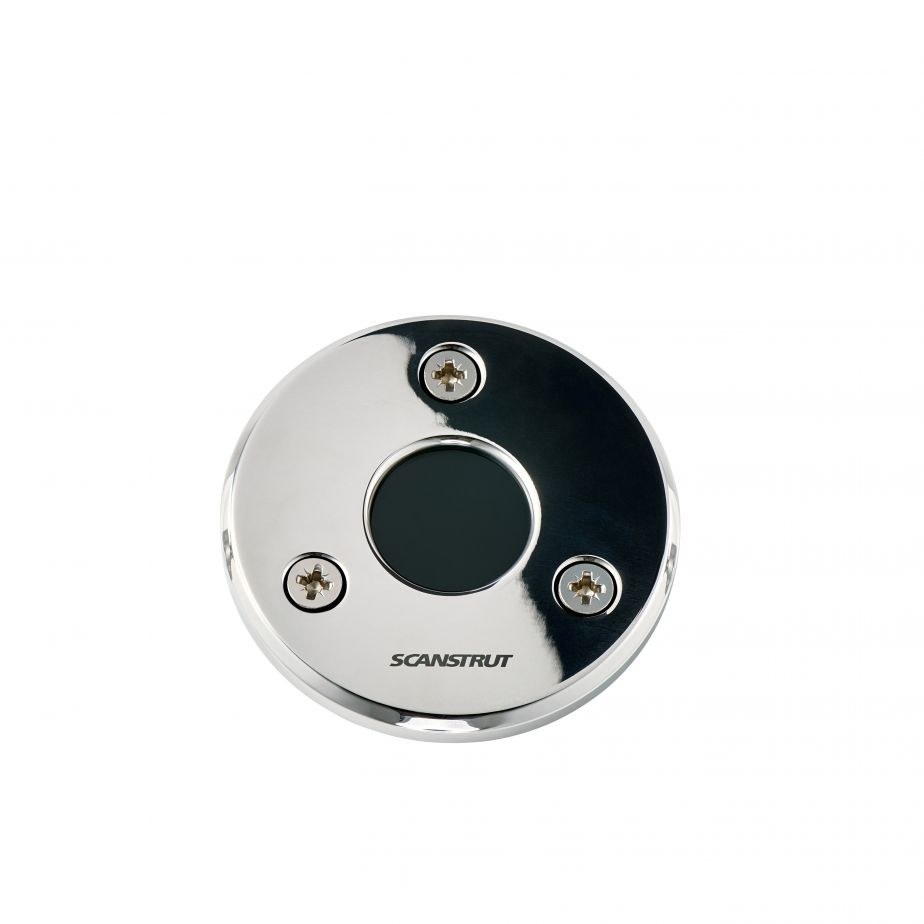 Scanstrut Cable Gland, Use to Pass Through 0.15 Inch to 0.35 Inch Cables, Silver, 316 Stainless Steel, IP68 Waterproof, Single – DS-LP-21A-S