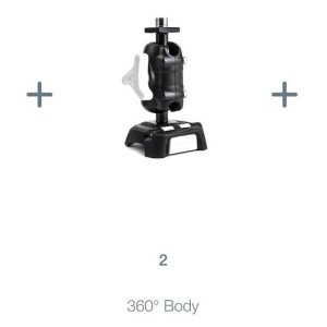 Scanstrut Tablet Mount, Rokk Mini, For 5 to 8-1/4 Inch Width Tablets, Screw Down Base, Flat Surface Mount, Black/ White – RLS-508-401