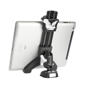 Scanstrut Tablet Mount, Rokk Mini, For 5 to 8-1/4 Inch Width Tablets, Screw Down Base, Flat Surface Mount, Black/ White – RLS-508-401