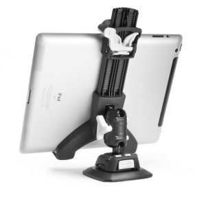 Scanstrut Tablet Mount, For 5 to 8-1/4 Inch Width Tablets, Surface Mount, Black/ White, 2.65 Pound Maximum Load Capacity – RLS-508-404