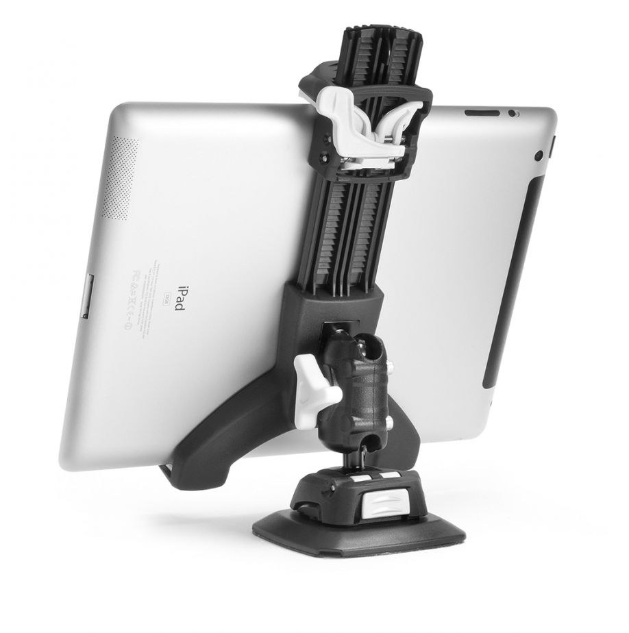 Scanstrut Tablet Mount, For 5 to 8-1/4 Inch Width Tablets, Surface Mount, Black/ White, 2.65 Pound Maximum Load Capacity – RLS-508-404
