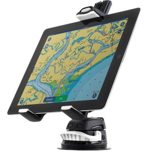 Scanstrut Tablet Mount, Rokk Mini, For 5 to 8-1/4 Inch Width Tablets, Suction Cup Base, Surface Mount, Black/ White – RLS-508-405