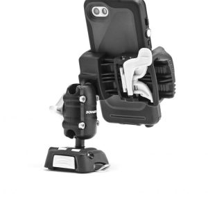 Scanstrut Cell Phone Mount, Rokk Mini, Fits 1-3/4 to 3-3/4 Inch Width Smartphones/ Handheld GPS, Surface Mount Screw-Down Base Kit – RLS-509-401