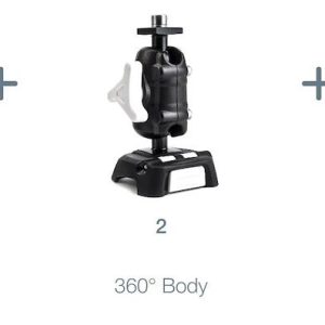 Scanstrut Cell Phone Mount, Rokk Mini, Fits 1-3/4 to 3-3/4 Inch Width Smartphones/ Handheld GPS, Surface Mount Screw-Down Base Kit – RLS-509-401