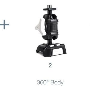 Scanstrut Cell Phone Mount, Rokk Mini, Fits 1-3/4 to 3-3/4 Inch Width Smartphones/ Handheld GPS, Suction Cup Mount Kit, Black/ White – RLS-509-405