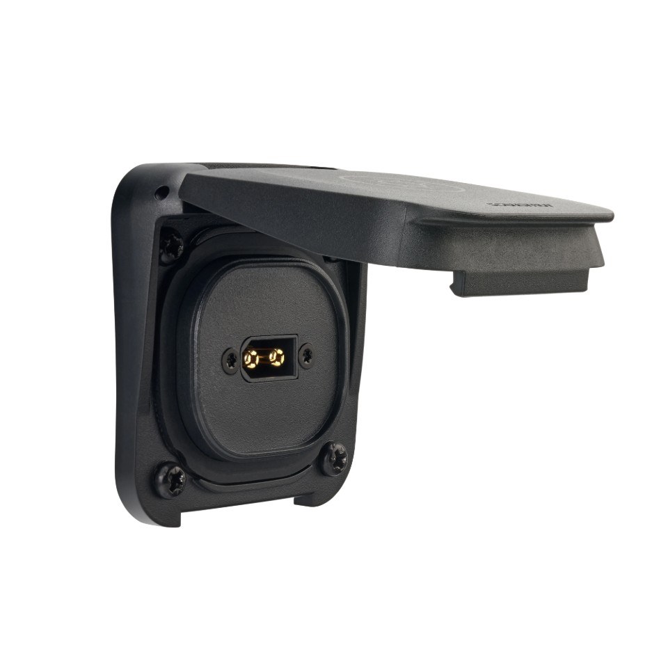 Scanstrut Solar Power Port Inlet, Ventura Series, Black, Amass XT60EW-M Male Waterproof Connection, 30 Amp/ 500 Volt DC – SC-V-S3