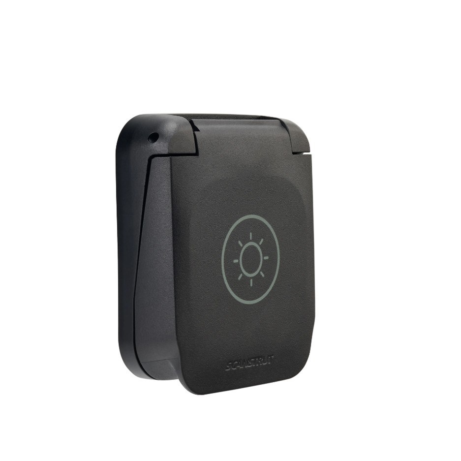 Scanstrut Solar Power Port Inlet, Ventura Series, Black, Amass XT60EW-M Male Waterproof Connection, 30 Amp/ 500 Volt DC – SC-V-S3