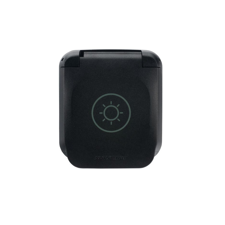 Scanstrut Solar Power Port Inlet, Ventura Series, Black, Amass XT60EW-M Male Waterproof Connection, 30 Amp/ 500 Volt DC – SC-V-S3