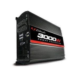 Schumacher Power Inverter, Inverts 12.8-13.2 Volt DC to 110-125 Volt AC, 3000 Watt Continuous Output/ 6000 Watt Peak Output – PC-3000
