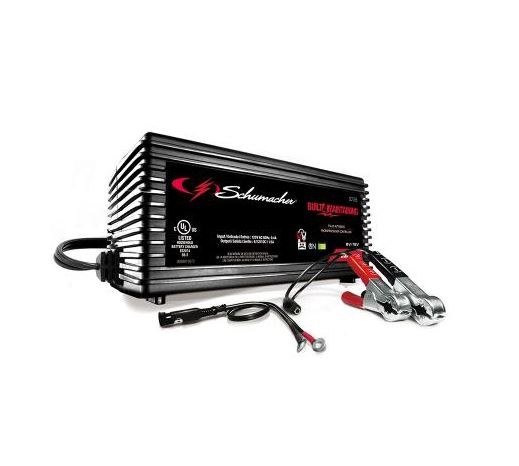 Schumacher Battery Charger, BUILT4CHARGING, For 6 or 12 Volt Batteries, 120 Volt Power Supply, 1.5 Amp Charging Current – SC1355