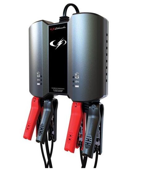 Schumacher Battery Charger, For 6 or 12 Volt Batteries, 120 Volt Power Supply, 2 Amp Charging Current – SC1410