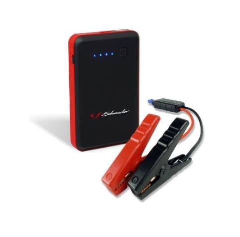 Schumacher Battery Portable Jump Starter, Use to Start Sports/ Motorcycles/ 6 Cylinder Cars, 400 Peak Amp, Without Compressor, With LED Light – SL1338