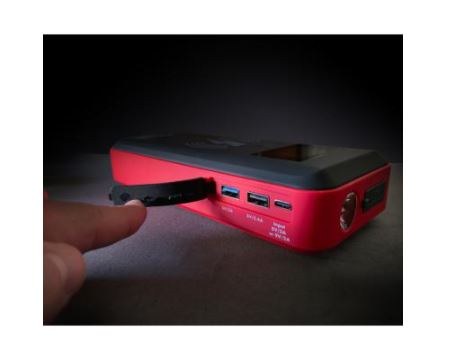 Schumacher Battery Portable Jump Starter, 2000 Peak Amp, With 12 Volt DC Outlet, Up to 50 Jump Starts Per Charge, Without Compressor – SL1452