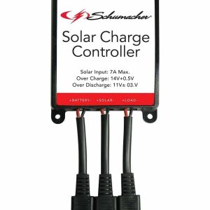 Schumacher Battery Charger Controller, Use with 12 Volt Lead Acid Batteries and Solar Panels, 100 Watt, 7 Amp – SPC-7A