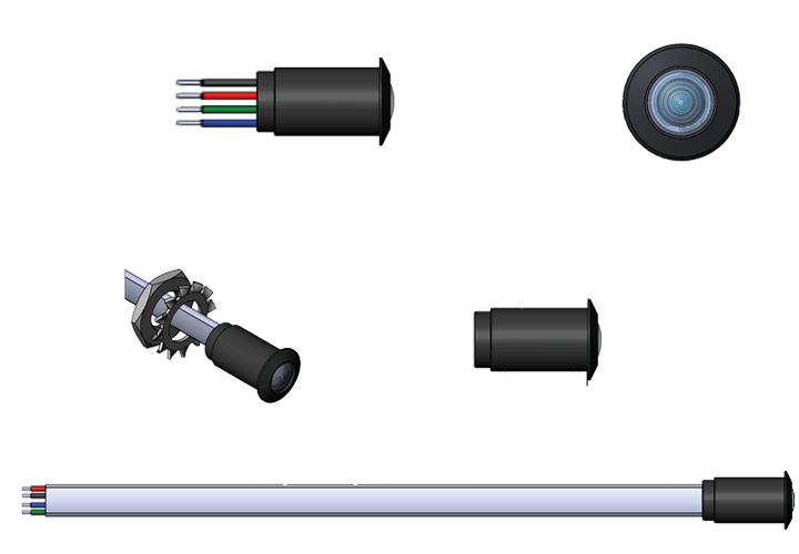 Shadow-Caste Courtesy Light, Scm-Ral Series, Rgb, Clear Lens, 60 Milliampere Current Draw, 12 Volt, 18 Inch Lead Wire – SCM-RAL-RGB-0.4-AB