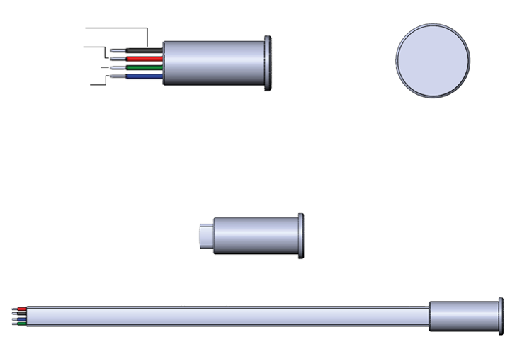Shadow-Caste Courtesy Light, Scm-Ral Series, Rgb, Clear Lens, 60 Milliampere Current Draw, 12 Volt, 18 Inch Lead Wire – SCM-RAL-RGB-0.4-PW