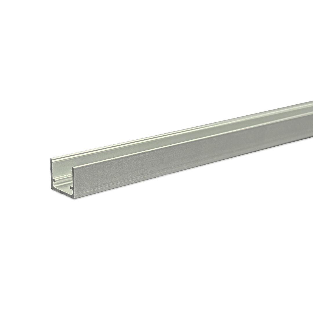 Shadow-Caste Rope Light Mounting Track, Snap-IN, 1 Meter Length, White, Aluminum, Single – SCM-AL-MINI-TRACK-1M