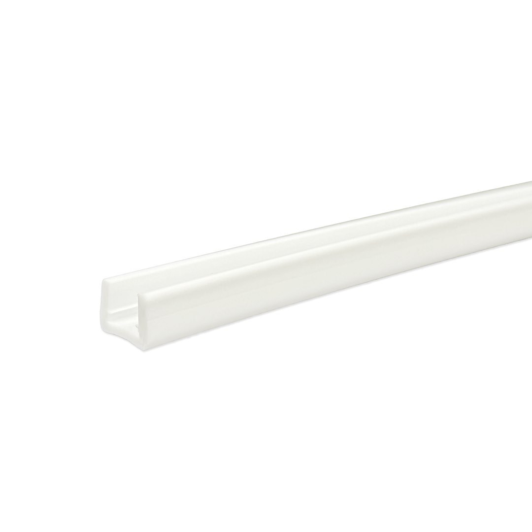 Shadow-Caste Rope Light Mounting Track, Snap-IN, 1 Meter Length, White, Hdpe (high Density Polyethylene) Plastic, Single – SCM-AL-MINI-TRACK-HDPE-1M