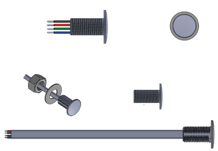 Shadow-Caste Courtesy Light, Scm-Ral Series, Rgb, Clear Lens, 90 Milliampere Current Draw, 12 Volt, 18 Inch Lead Wire – SCM-RAL-RGB-0.5