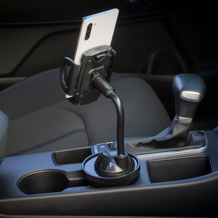 Scoshe Ind. Cell Phone Mount Adapter, For Use with Ipod/ Iphone/ Smartphone Suction Cup Mount, Rotating, Cup Holder Mount, Black – CUPBASE-SP1