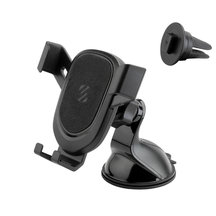 Scoshe Ind. Cell Phone Mount, Gravitydrop, Fits Iphones/ Smartphones, 3-IN-1 Mount, 3-1/2 Inch Adjustable Arms with 360 Degree Rotating – GHVWD