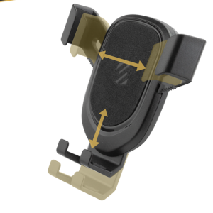 Scoshe Ind. Cell Phone Mount, Gravitydrop, Fits Iphones/ Smartphones, 3-IN-1 Mount, 3-1/2 Inch Adjustable Arms with 360 Degree Rotating – GHVWD