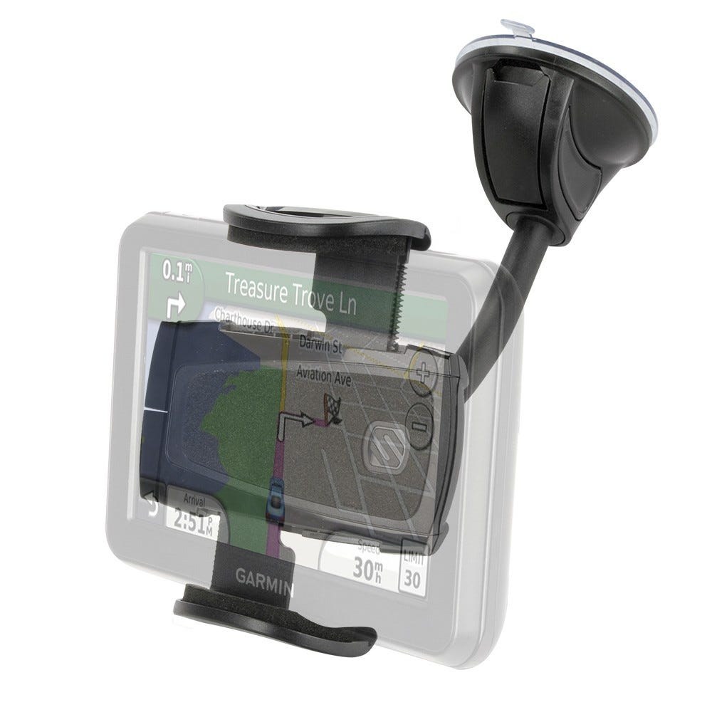Scoshe Ind. Cell Phone Mount, Stuckup ™, Fits Up to 4 Inch Width Iphone/ Smartphone/ Tablet/ GPS, Adjustable Arms with 360 Degree Rotating – IHW10