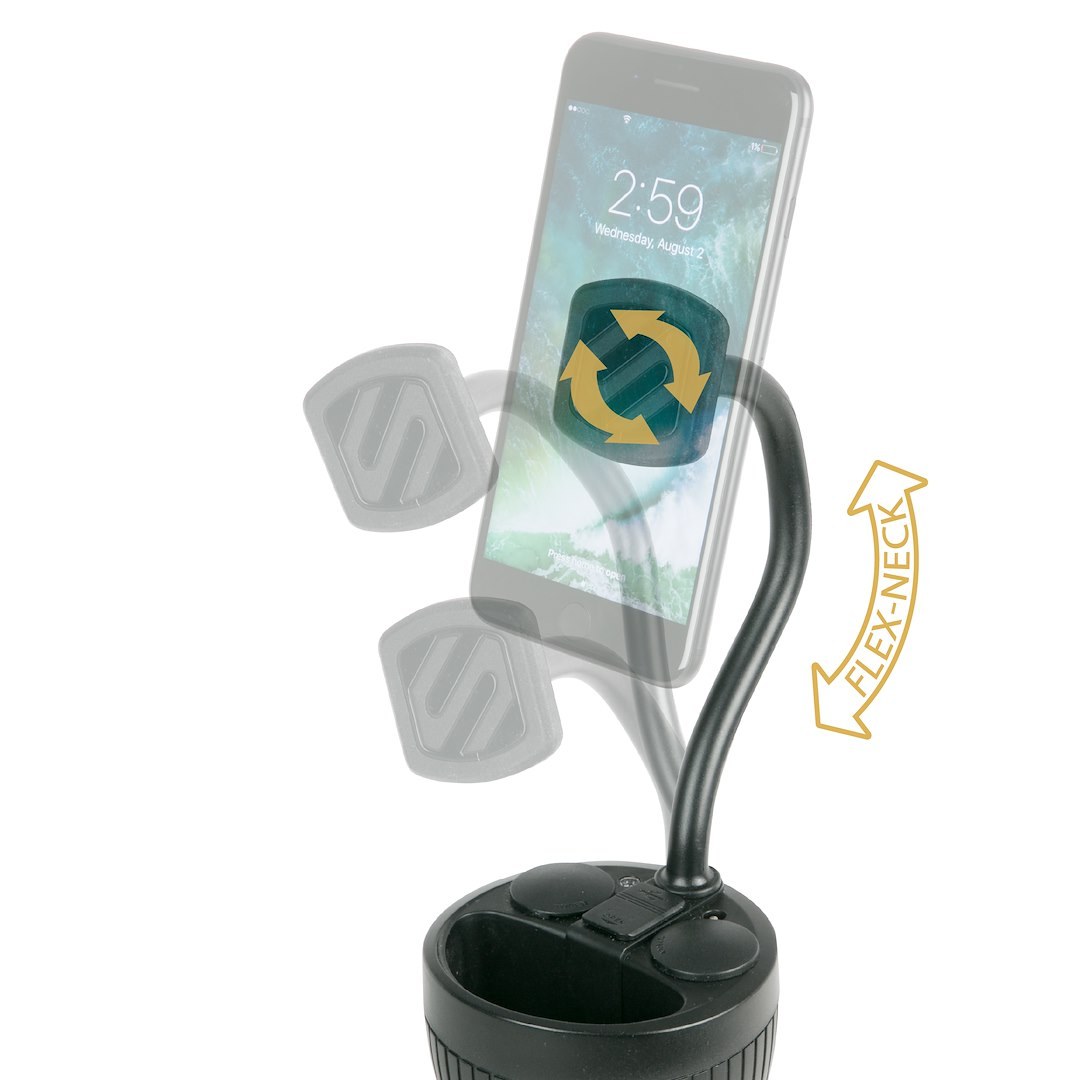 Scoshe Ind. Cell Phone Mount, Magicmount ™, Fits Smartphones/ Iphone/ Ipod, Magnetic Mounting System with Fully Adjustable 360 Degree Swivel – MAGPCUP