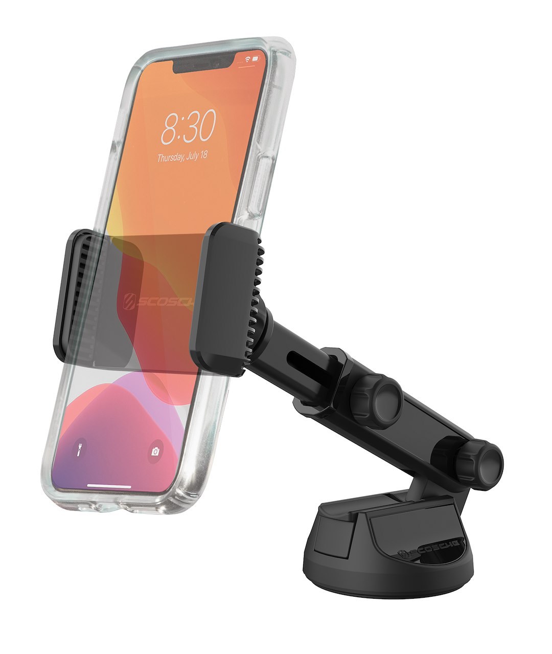 Scoshe Ind. Cell Phone Mount, Fits Up to 4 Inch Width Smartphones and Iphone – UH4WDEX2-SP