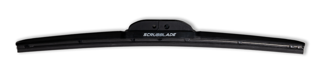 Scrubblade Windshield Wiper Blade, Black Edition, 24 Inch Length, Single Blade, Without Spoiler, Standard, Ceramic Coated Silicone Blade – PB2400