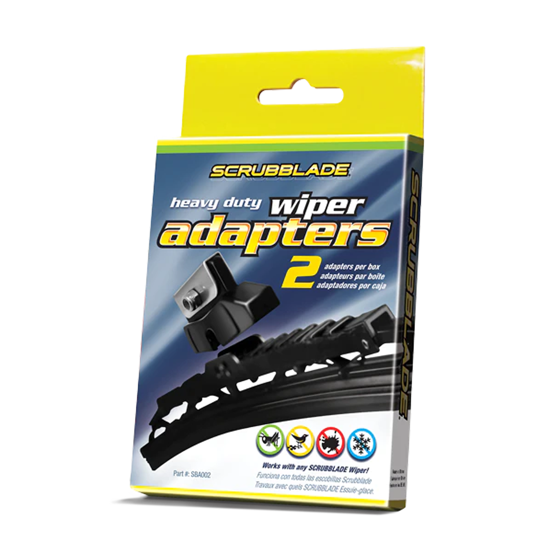 Scrubblade Windshield Wiper Blade Adapter, Heavy Duty, Saddle/ Pin Type, Use with Scrubblade Heavy Duty and Platinum Wipers – SBA002