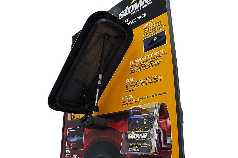 Stowe Cargo Point of Purchase Display, Display Parts and Brouchers – D188009-2
