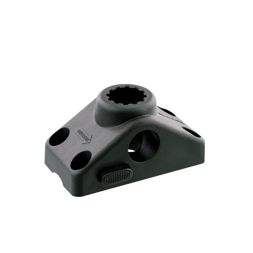 Scotty Inc. Fishing Rod Holder Base Adapter, For Use with Post Mount Rod Holders, Locking Side Deck Mount – 0241L-BK