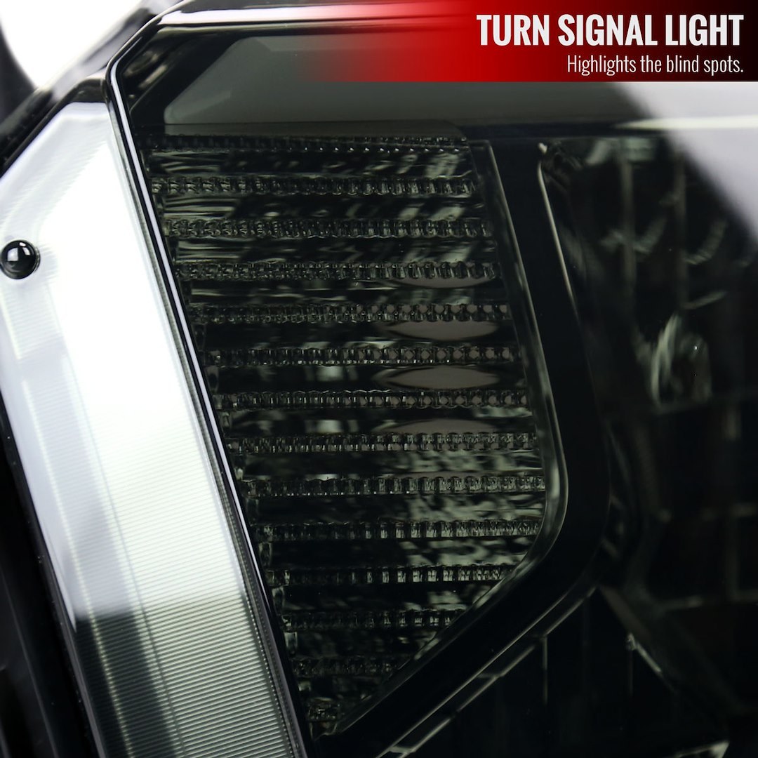Spec-D Tunin Headlight Assembly, Factory Style Beam with Fiber Optic Daytime Running Light/ Turn Signal Light and Side Marker Light – 2LH-TUN14G-G3-GO