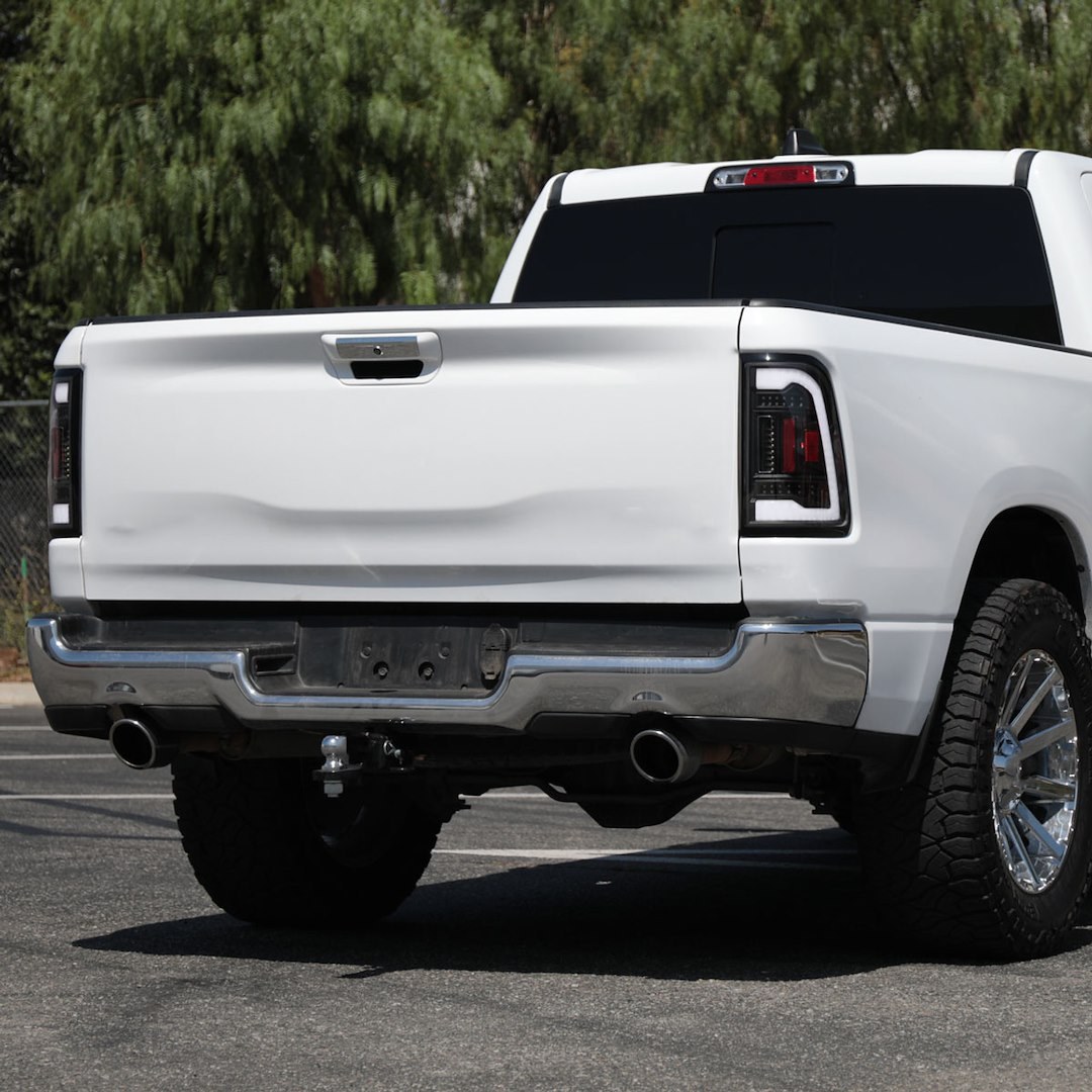 Spec-D Tunin Tail Light Assembly, LED, Clear Lens, Matte Black ABS Plastic Housing – LT-RAM1915JMLED-TM