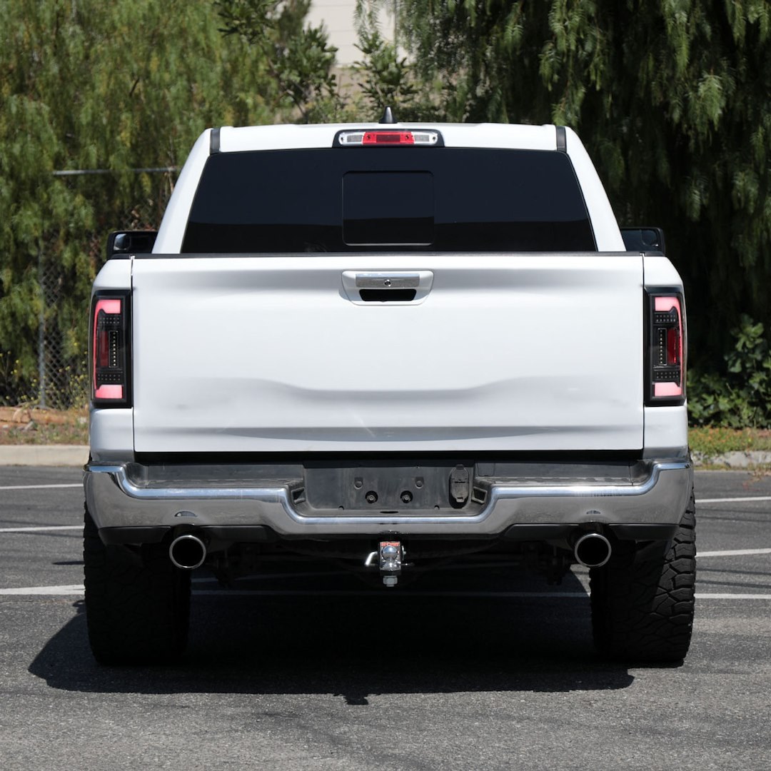 Spec-D Tunin Tail Light Assembly, LED, Clear Lens, Matte Black ABS Plastic Housing – LT-RAM1915JMLED-TM