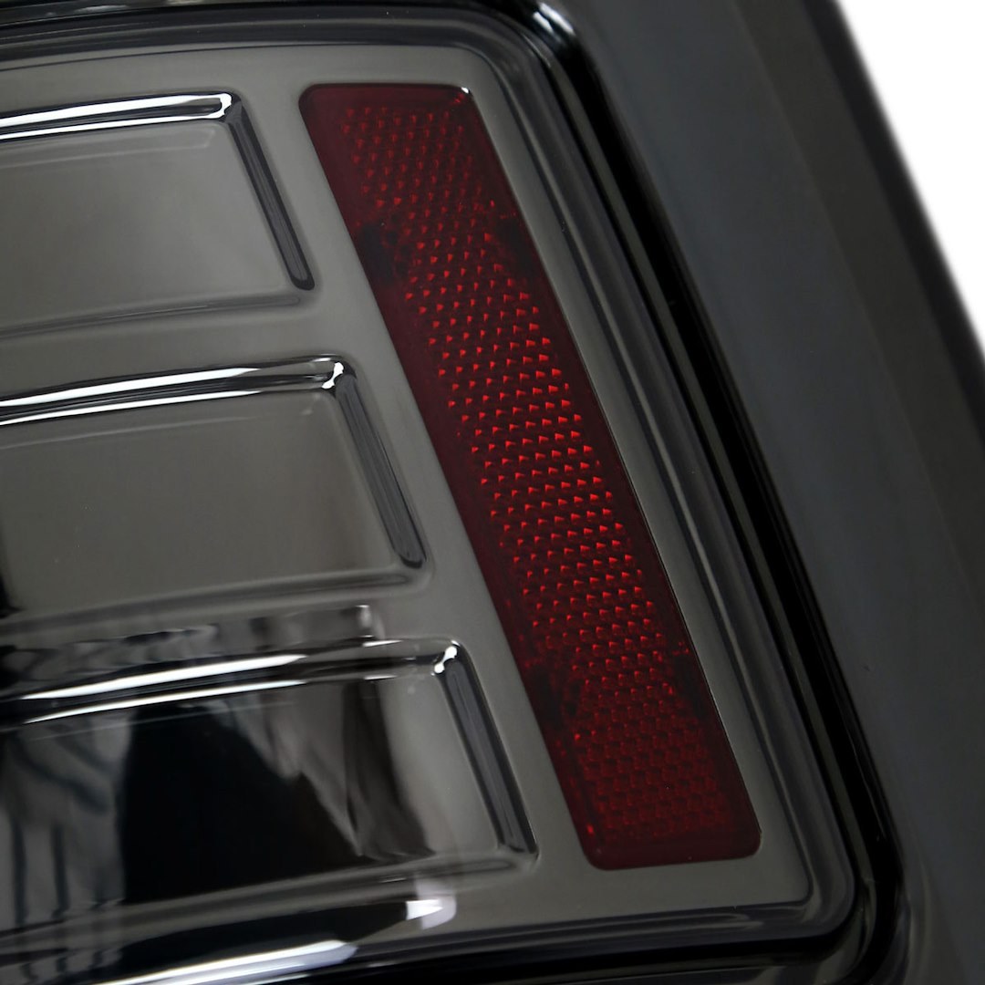 Spec-D Tunin Tail Light Assembly, LED, Smoke Lens, Chrome ABS Plastic Housing – LT-RAM09GLED-RS