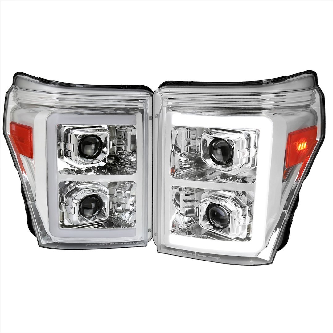 Spec-D Tunin Headlight Assembly, Projector Beam with Sequential Daytime Running Light and Turn Signal – 2LHP-F25011-SQ-RS