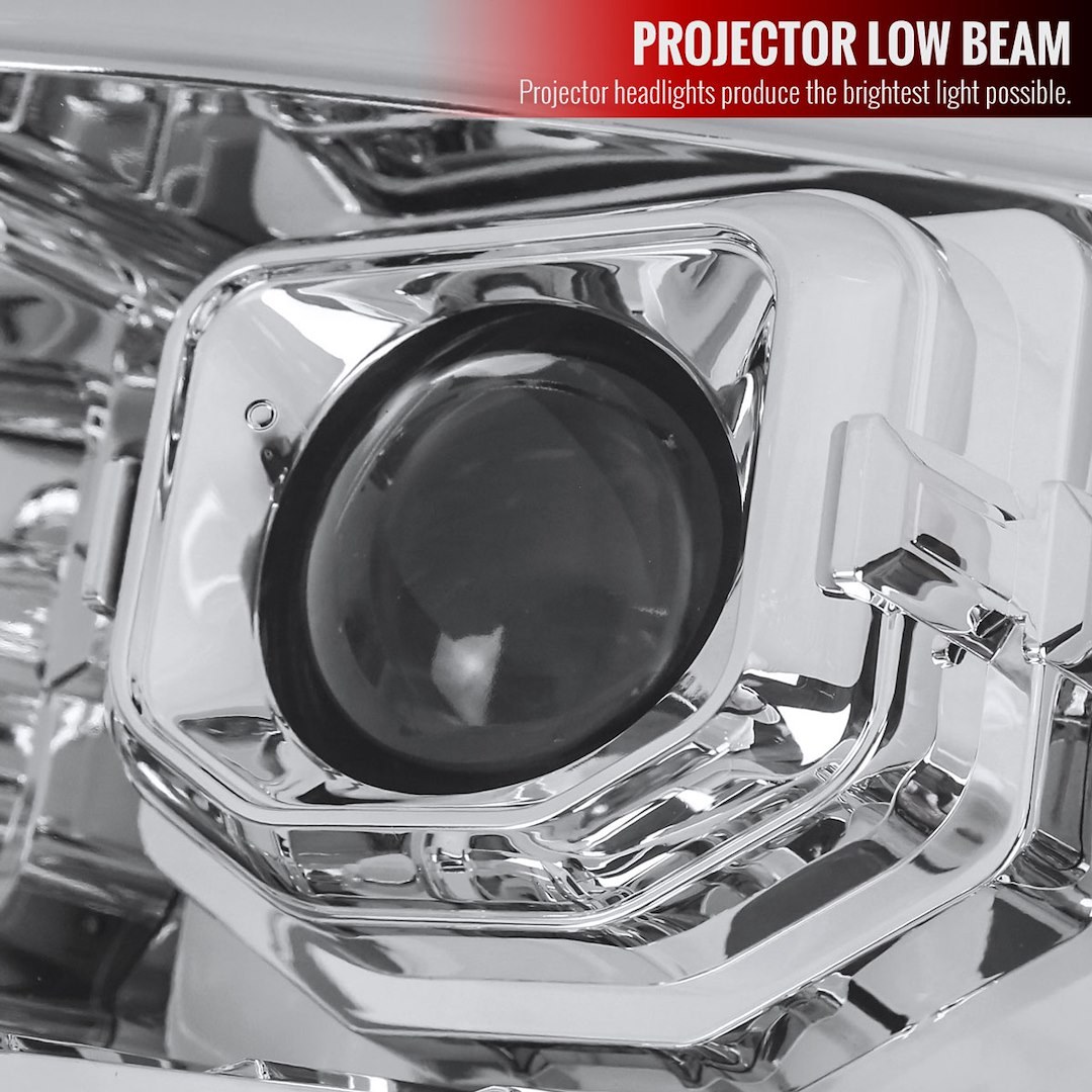 Spec-D Tunin Headlight Assembly, Projector Beam with Sequential Daytime Running Light and Turn Signal – 2LHP-F25011-SQ-RS