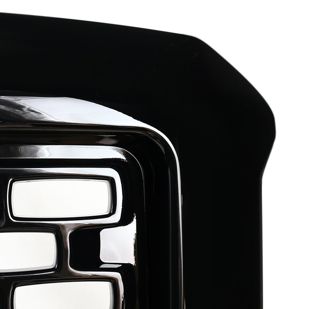 Spec-D Tunin Grille, Denali Style with Mesh, With Emblem Cutout, Gloss Black, ABS Plastic, Emblem Not Included – HG-GMC14BK-GL