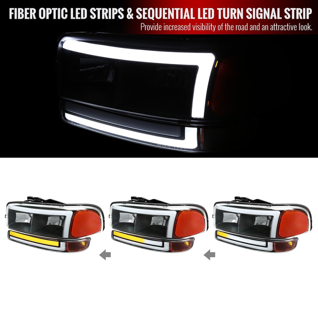Spec-D Tunin Headlight Assembly – 2LBLH-GMC99JM-G3-RS