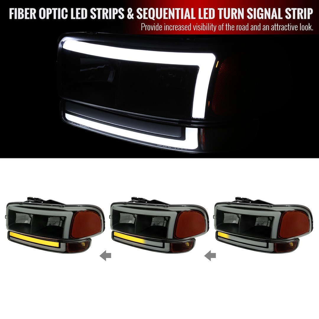 Spec-D Tunin Headlight Assembly – 2LBLH-GMC99SM-G3-RS