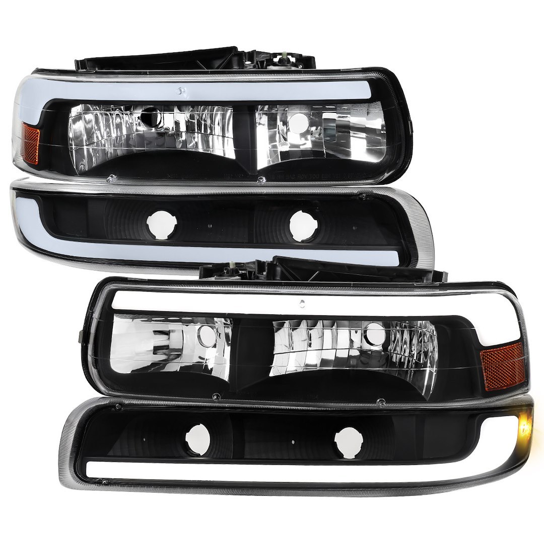 Spec-D Tunin Headlight Assembly, LED Bulb, Factory Style – 2LBLH-SIV99JM-G3-GO