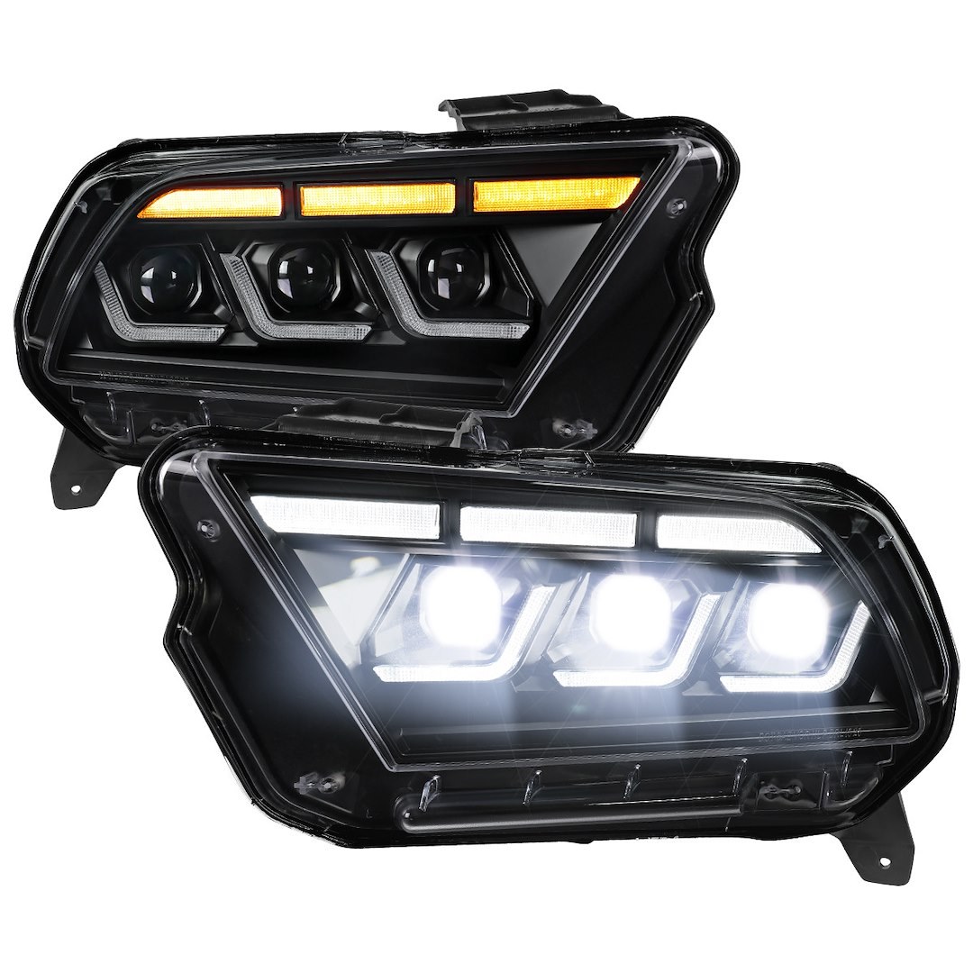Spec-D Tunin Headlight Assembly, LED Bulb, Projector Beam – LHE-MST10JM-SQ-SY