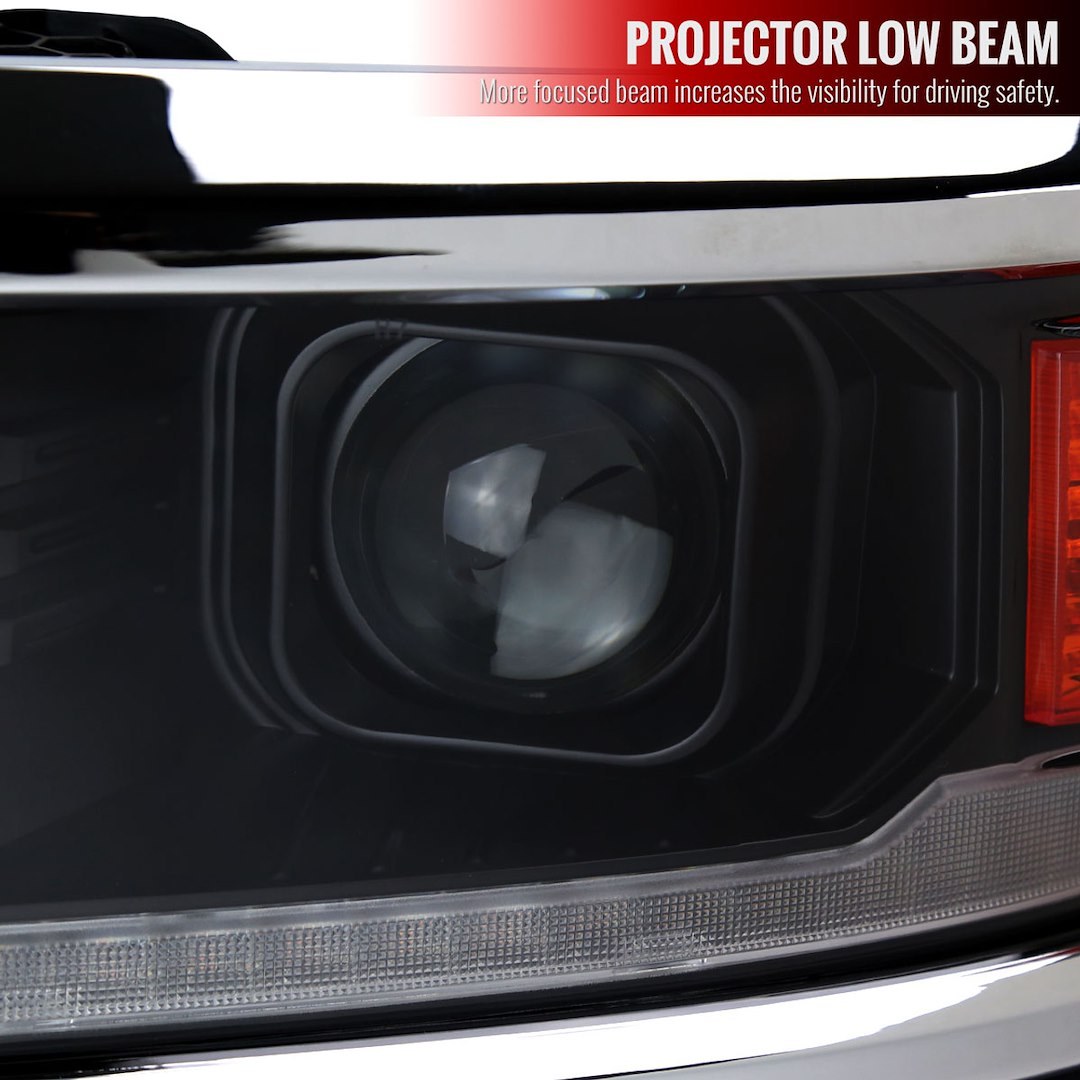 Spec-D Tunin Headlight Assembly – 2LHP-SIV14JM-C-SQ-RS
