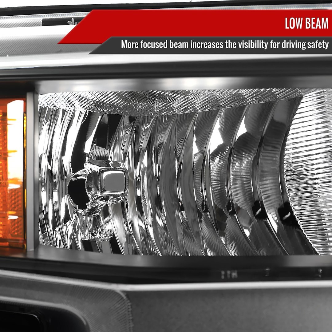Spec-D Tunin Headlight Assembly, Factory Style Projector Beam with Turn Signal Light and Parking Light – 2LH-SIV1915JM-R-RO