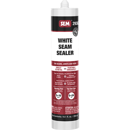 Sem Products Body Seam Sealer, 1K, Use to Seal Interior and Exterior Seams and Gaps, White – 29362