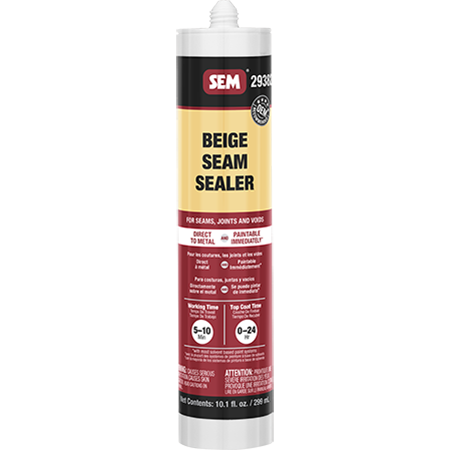 Sem Products Body Seam Sealer, 1K, Use to Seal Interior and Exterior Seams and Gaps, Beige – 29382