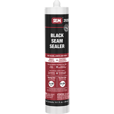 Sem Products Body Seam Sealer, 1K, Use to Seal Interior and Exterior Seams and Gaps, Black – 29392